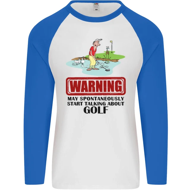 Maglietta da baseball May Start Talking About Golf Funny Golfing L/S 3