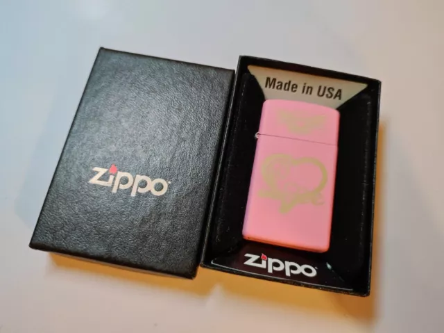 Zippo zsh016s Love Silm Lighter Case - No Inside Guts Insert