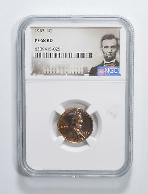 PF68 1957 Lincoln Wheat Cent NGC PR Proof Special Label PR Proof