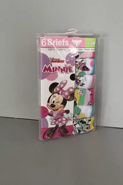 Happy Minnie Mouse 2-10 Years Girls Underwear Panties Briefs 4 Per