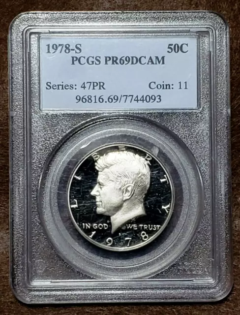 1978-S Kennedy Half Dollar PR69 DCAM PCGS Gorgeous BU Proof Coin