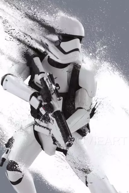 Star Wars Stormtrooper Paint Textless Movie Poster Film A4 A3 Art Print Cinema