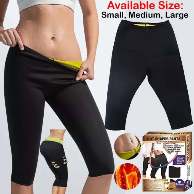 Women Body Shaper Slimming Pants Silver Weight Loss Waist Trainer Fat  Burning Sweat Sauna Capris Leggings Shapewear Suits (Black XL) : :  Clothing, Shoes & Accessories