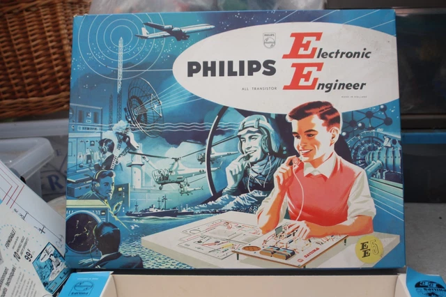 Lot De 2 Boîtes Philips L'Ingénieur Électronique - Fin Des Années 1960 - Occasion