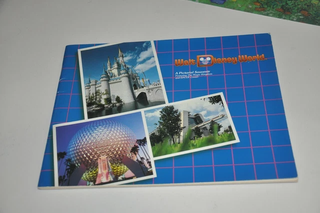 WDW Walt Disney World 1986 Pictorial Souvenir Guide Magic Kingdom Epcot