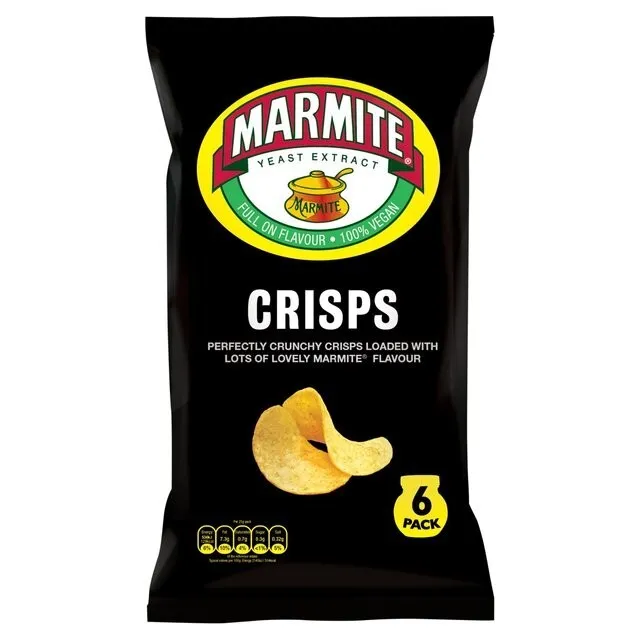 PACK OF 36 Marmite Flavoured Crisps 25g