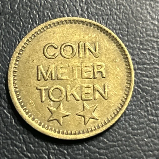 Vantage Brass Oddly Shaped Mystery Token Says Coin Meter Token