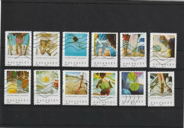 France 2019 Holidays Complete Series Of 12 Obliter Stamps