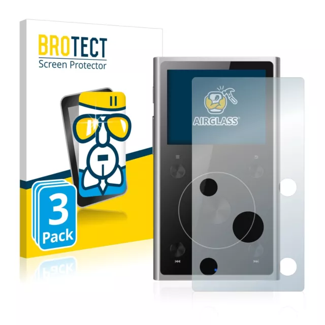 3x Flexible Protection Ecran Verre Film Protecteur pour FiiO X1 II Robuste