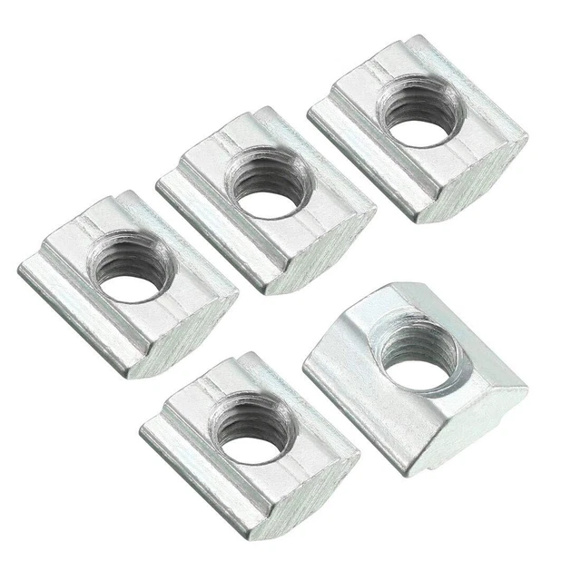 uxcell Slide in T-Nut, M5 Threaded for 2020 Series Aluminum Extrusions Profil...
