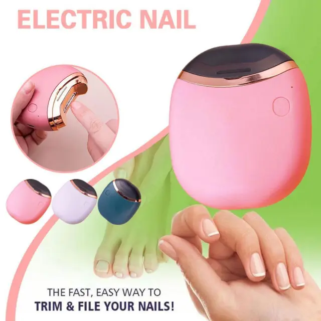 Lima elettrica automatica per unghie per adulti/neonati trimmer dita dei piedi cerotto per unghie