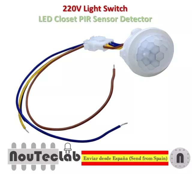 LED Closet PIR Sensor Detector Smart Light Switch 220V Infrared Motion Detection