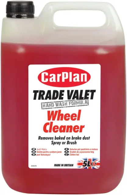 Carplan Trade Valet Wheel Cleaner - Removes Baked on Break Dust, 5 L