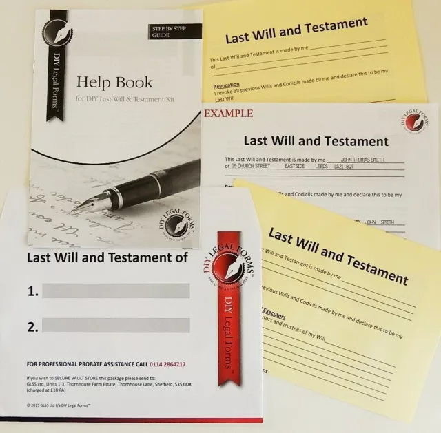Budget Will 2024 - Single Person Last Will And Testament Kit