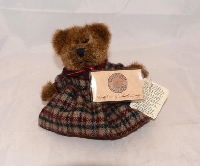RUSS VINTAGE EDITION Lindsey 44704Y Small Brown Bear Soft Plush 6" £12.