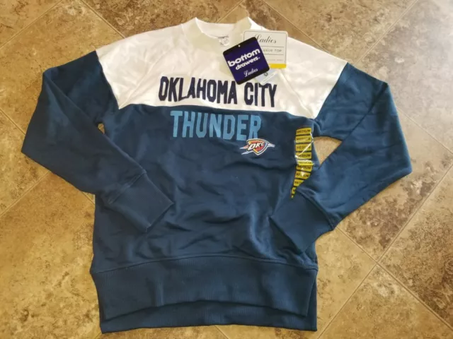 Nwt Womens NBA Oklahoma City Thunder Ladies Long Sleeve Sweatshirt Top Small Med