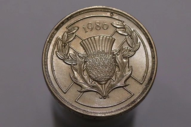 Uk Gb 2 Pounds 1986 B29 #K8373