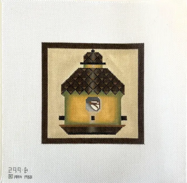 Bird House 1994 299B-MELISSA SHIRLEY MSD-Hand Painted Needlepoint Canvas