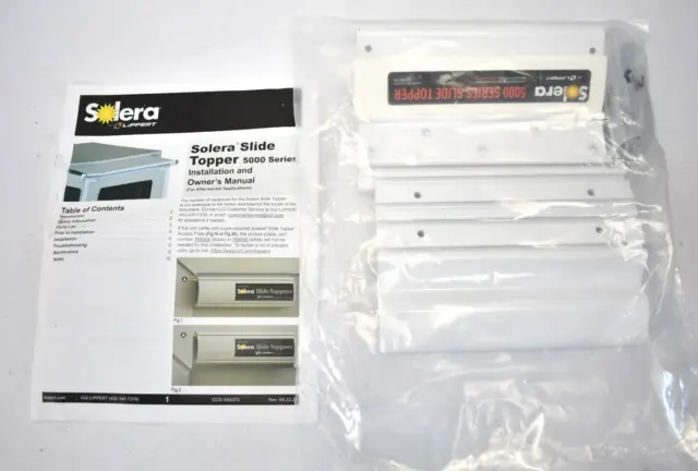 Lippert Solera Hardware Pack For Slide Topper 5000 Series Awning Brackets
