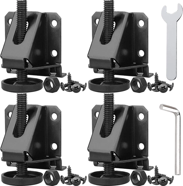 Adjustable Table Leg Leveler W/lock Nuts for Furniture Table Cabinets /Workbench
