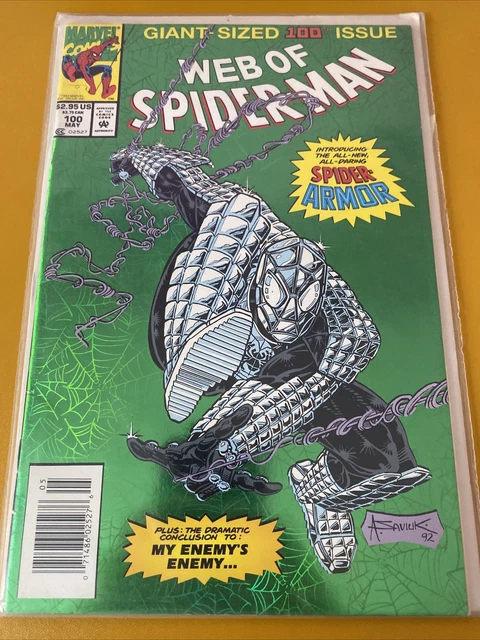 WEB OF SPIDER-MAN #100 (1993) FIRST APPERANCE SPIDER ARMOUR ORIGIN