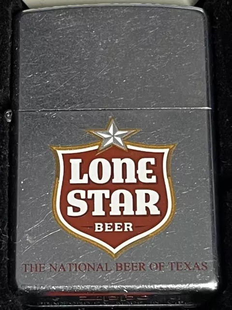 ZIPPO 2007 LONE STAR BEER THE NATIONAL BEER OF TEXAS LIGHTER SEALED IN BOX c170