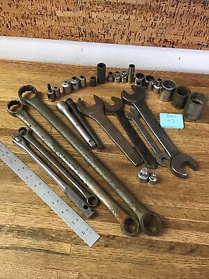 Lot Misc Vintage Open End Box Combination Wrenches sockets All Williams Brand