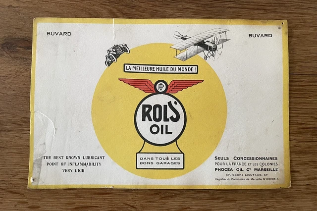 ANCIEN BUVARD PUBLICITAIRE 1954 huile motul motocycle moto course
