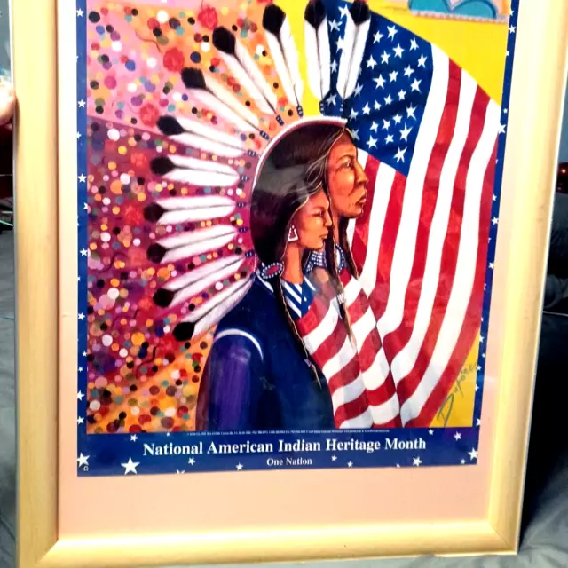 NATIONAL NATIVE AMERICAN INDIAN MONTH POSTER Picture DUFO 2022 HERITAGE 22x33