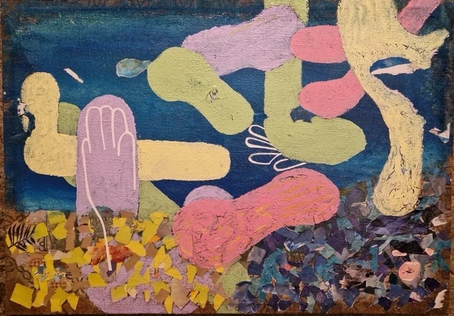 Œuvre De Pierre François (1935-2007) – Technique Mixte, Art Brut/singulier, Peinture Sur Bois