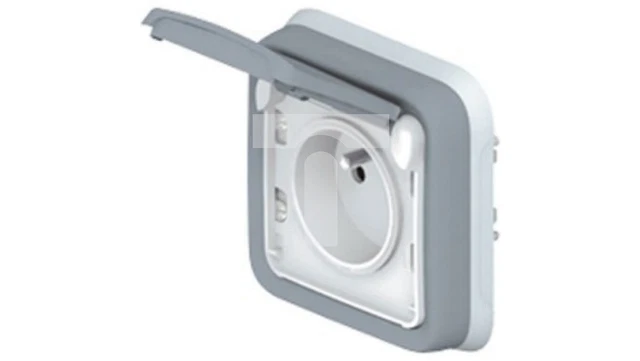 PLEXO55 SINGLE SOCKET w/u 16A with cover, gray 069831 /T2UK £35.94 ...