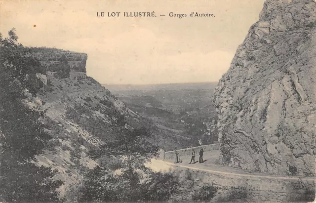 Cpa 46 Le Lot Les Gorges D'autoire