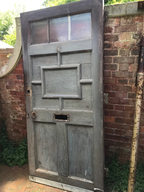 Edwardian front door distressed Oak