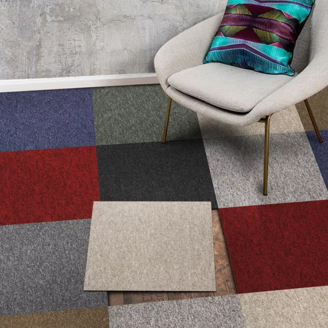 Carreaux de Moquette Vienne Selbstliegend Revêtement Sol Tapis Bain 17 Modèles