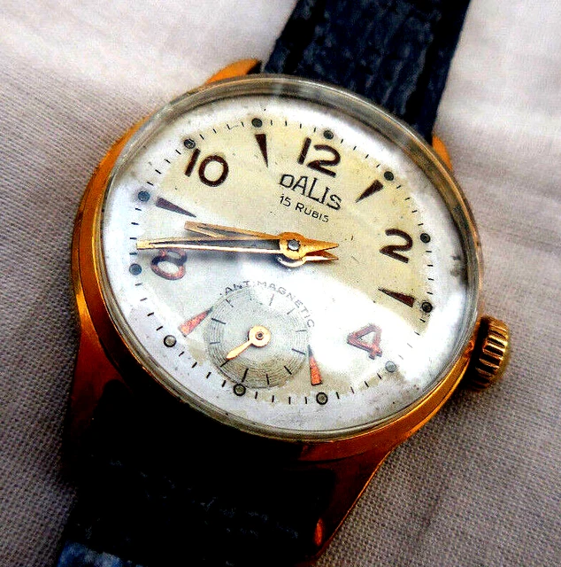 Montre Bracelet Dame POP Plaqué Or 20 Microns - Mécanique Manuelle - État Parfait