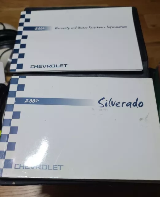 ✅ 2004 04 Chevy Silverado 1500 Owners Manual Guide Book Booklets W/ Case Oem