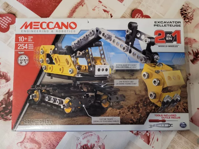 Meccano Junior - Le tracteur pelleteuse Meccano : King Jouet, Meccano,  engrenages Meccano - Jeux de construction
