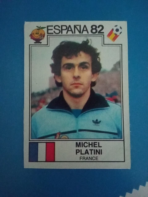 Carte Panini Michel Platini - Equipe De France - Coupe Du Monde 1982 - Espagne
