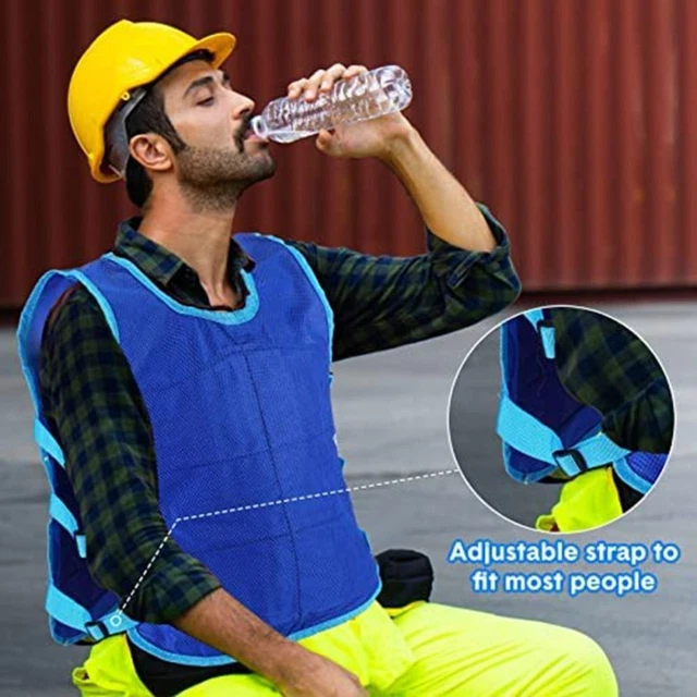 Gilet borsa ghiaccio vita regolabile gilet raffreddamento estivo prevenzione colpo di calore