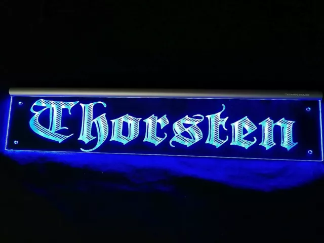 Thorsten LED Namensschild oder dein Name LKW Truckerschild personalisiert Thor