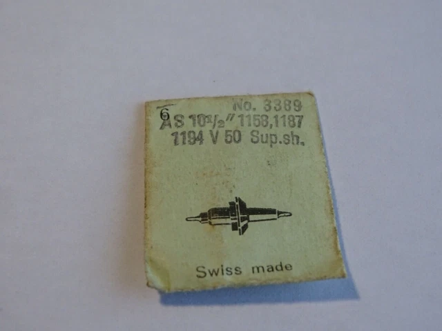Axe De Balancier Pour Mouvement Horloger ETA 10 1/2 2390 2391 - RONDA - Neuf