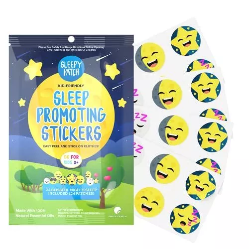 Pegatinas de promoción del sueño BuzzPatch SleepyPatch para niños y adultos (paquete de 24)