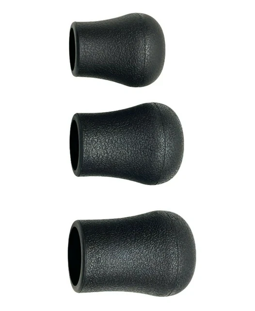 FUJI BLACK RIGID Rubber Butt End Caps For Fishing Rods Three Sizes