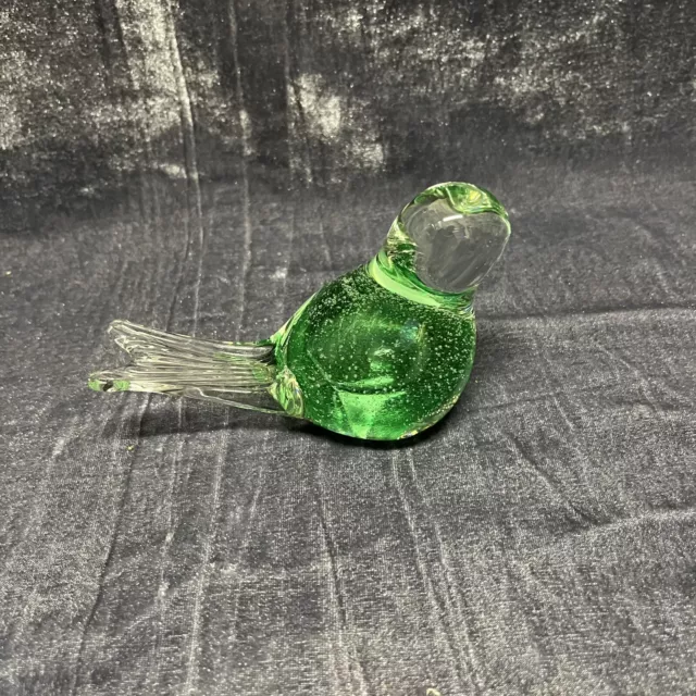 Hand Blown Glass Bird 🐦Figurine Ornament Paperweight Festive Present Gift