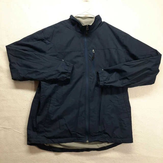 Guide Series Gander Mountain Jacket Mens Size Large Blue Full Zip Nylon Coat VGC