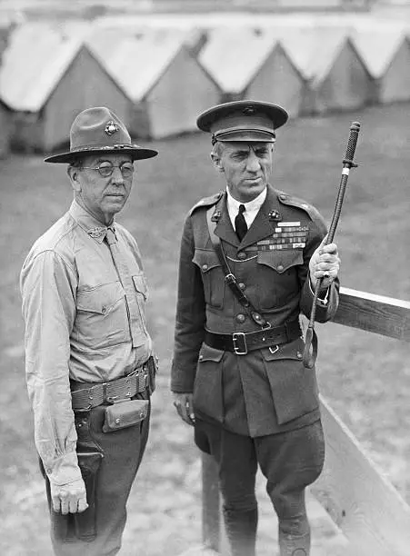 GENERAL SMEDLEY BUTLER and Colonel L C Snyder United States Mar- 1927 ...