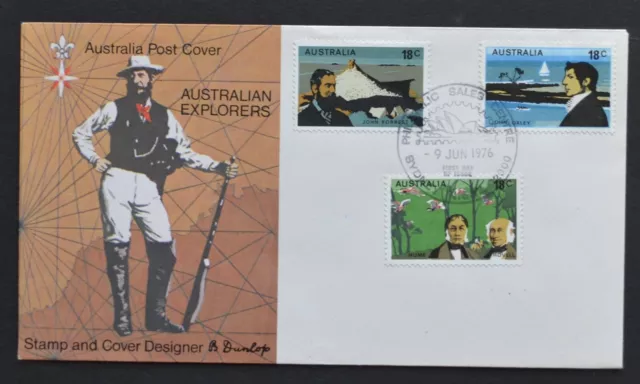 Australia First Day Cover - 1976 Australian Explorers 