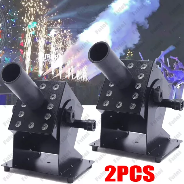 1 Pack LED CO2 Jet Smoke Machine & 6m Hose CO2 Cannon DMX Blaster DJ Disco Stag