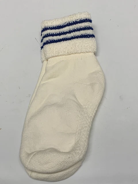 Vintage Women's 80's  terry cuff socks 1 Pair with vent bottoms