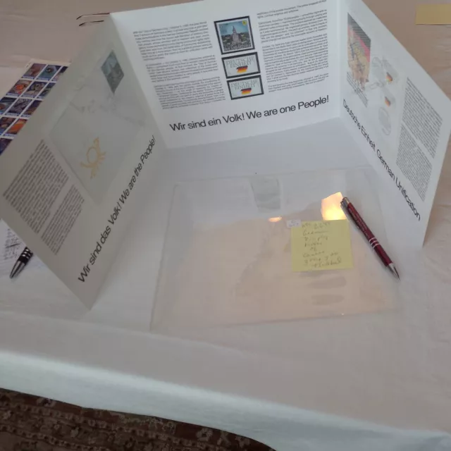 APC z649 covers and stamps in germen display folder